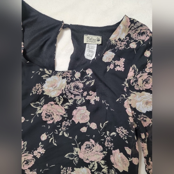 Celine by champion floral blouse size S - Picture 6 of 6